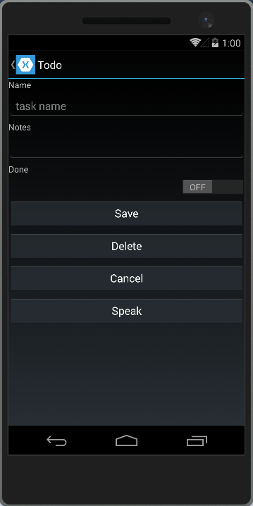 Add item dialog