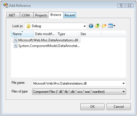 Image of add reference dialog box