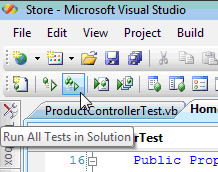 Run All Tests in Solution