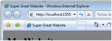 Browser title bar