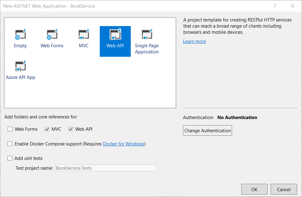 Web change. Asp net web API авторизация. Asp net Core создание API. Web forms authentication. Project 5 Tests.