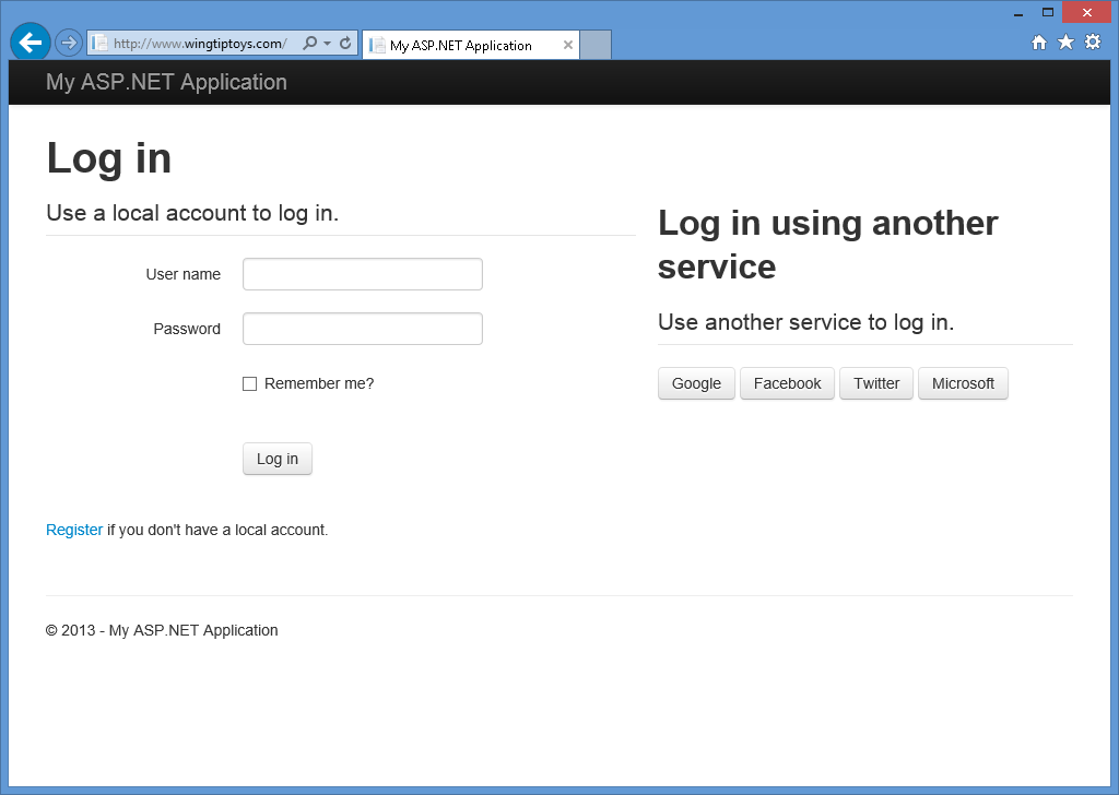 External Authentication Services with ASP.NET Web API (C#) | Microsoft Learn