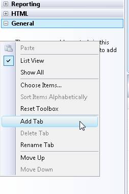 Adding a new tab
