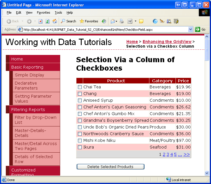 Adding a GridView Column of Checkboxes C Microsoft Learn