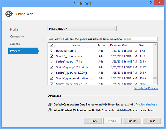 Asp Net Web Deployment Using Visual Studio Deploying To Production Microsoft Learn