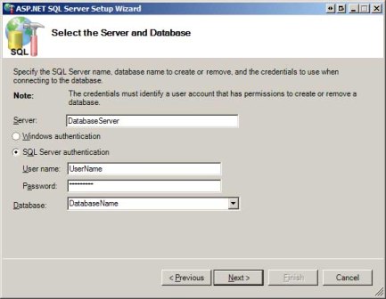 Supply the Tool With Your Database s Connection Information