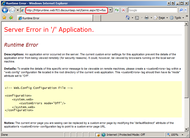 Displaying a Custom Error Page (C#) | Microsoft Learn