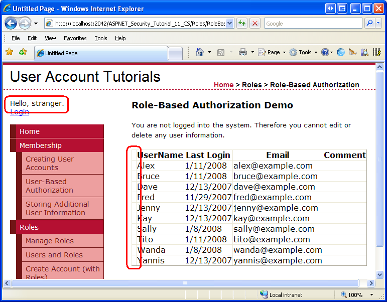 Role-Based Authorization (VB) | Microsoft Learn