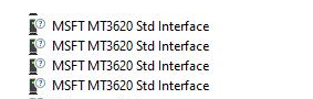 MT3620 items listed in Device Manager