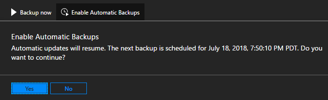 Azure Stack Hub - enable scheduled backups