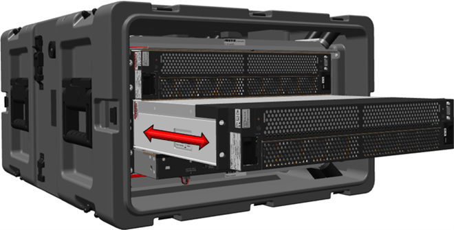 Diagram that shows the server being removed from the pod.