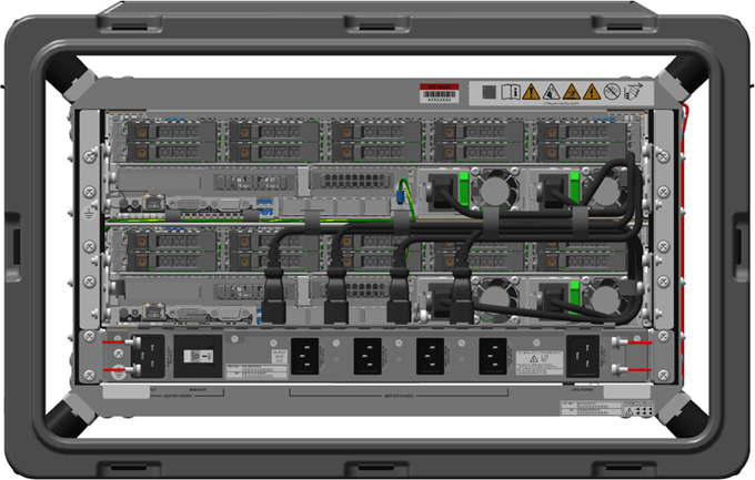Diagram that shows the four screws for the heater being reattached.