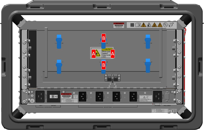 Diagram that shows the locations to press and engage the plenum.