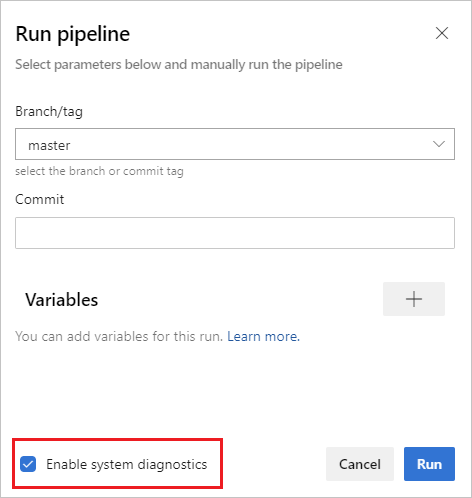 Enable system diagnostics