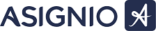 Screenshot of a asignio logo