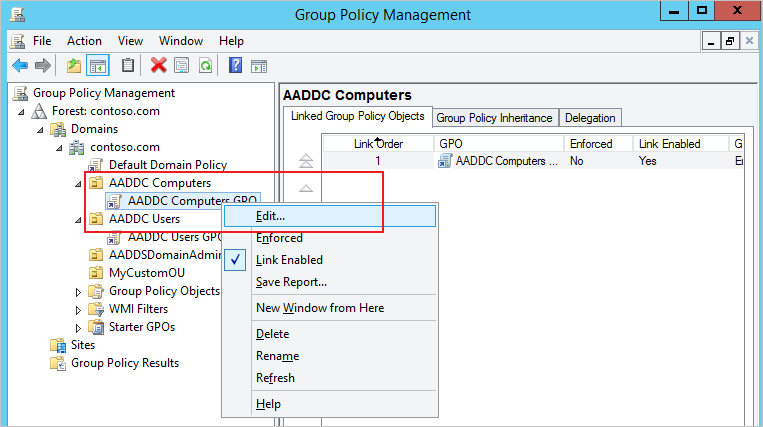 Create And Manage Group Policy In Microsoft Entra Domain Services