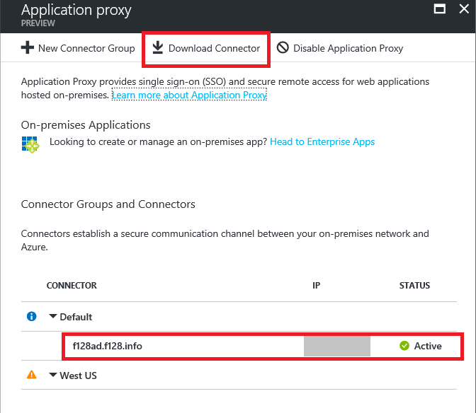 Download the connector from the Azure portal