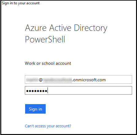 Authenticating to Azure AD in PowerShell