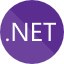 This image shows the .NET/C# logo