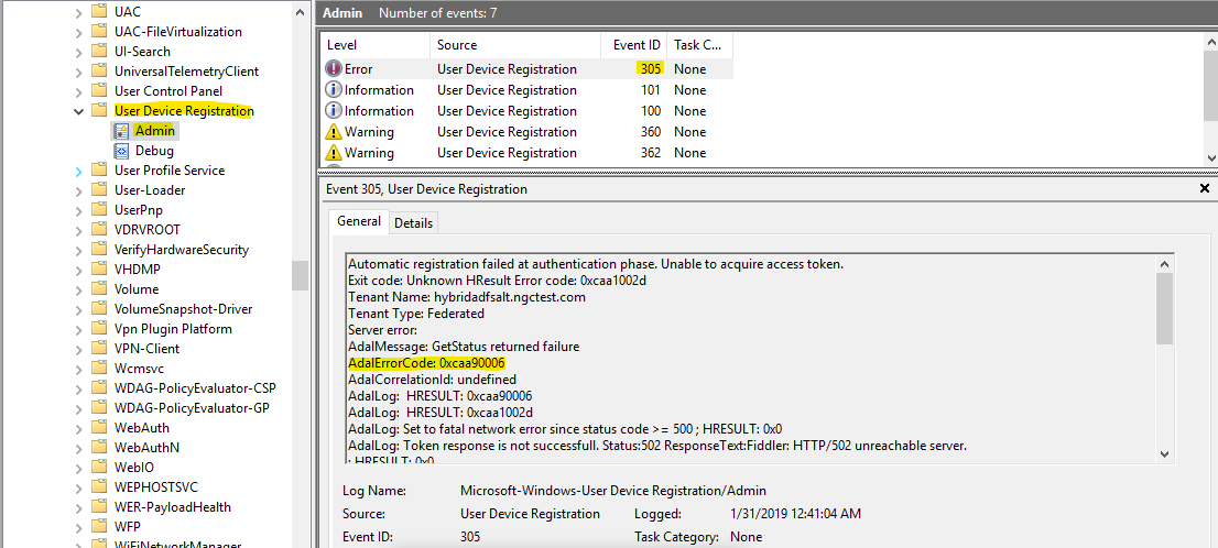 Troubleshoot hybrid Azure Active Directory-joined devices - Microsoft Entra  | Microsoft Learn