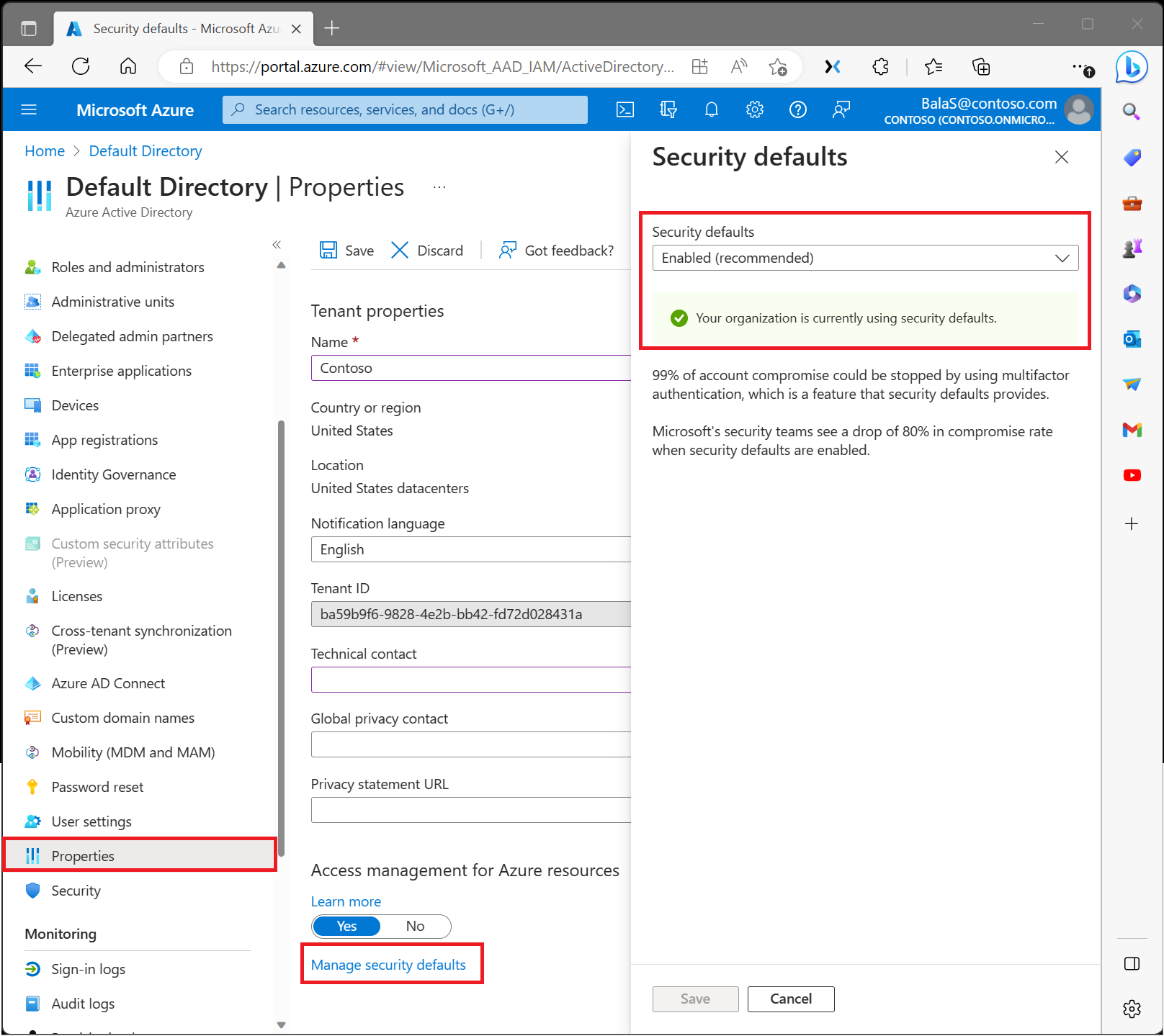 Why Enable Or Disable Security Defaults In Azure Active Directory Mfa ...