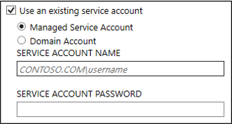 managed service account