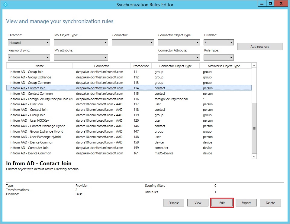 How To Customize A Synchronization Rule In Azure Ad Connect Microsoft