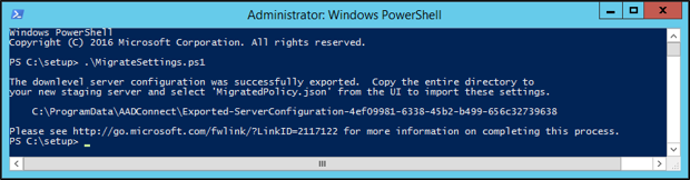 Screenshot that shows script in Windows PowerShell.