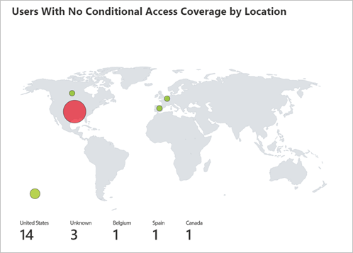 Conditional access coverage by location