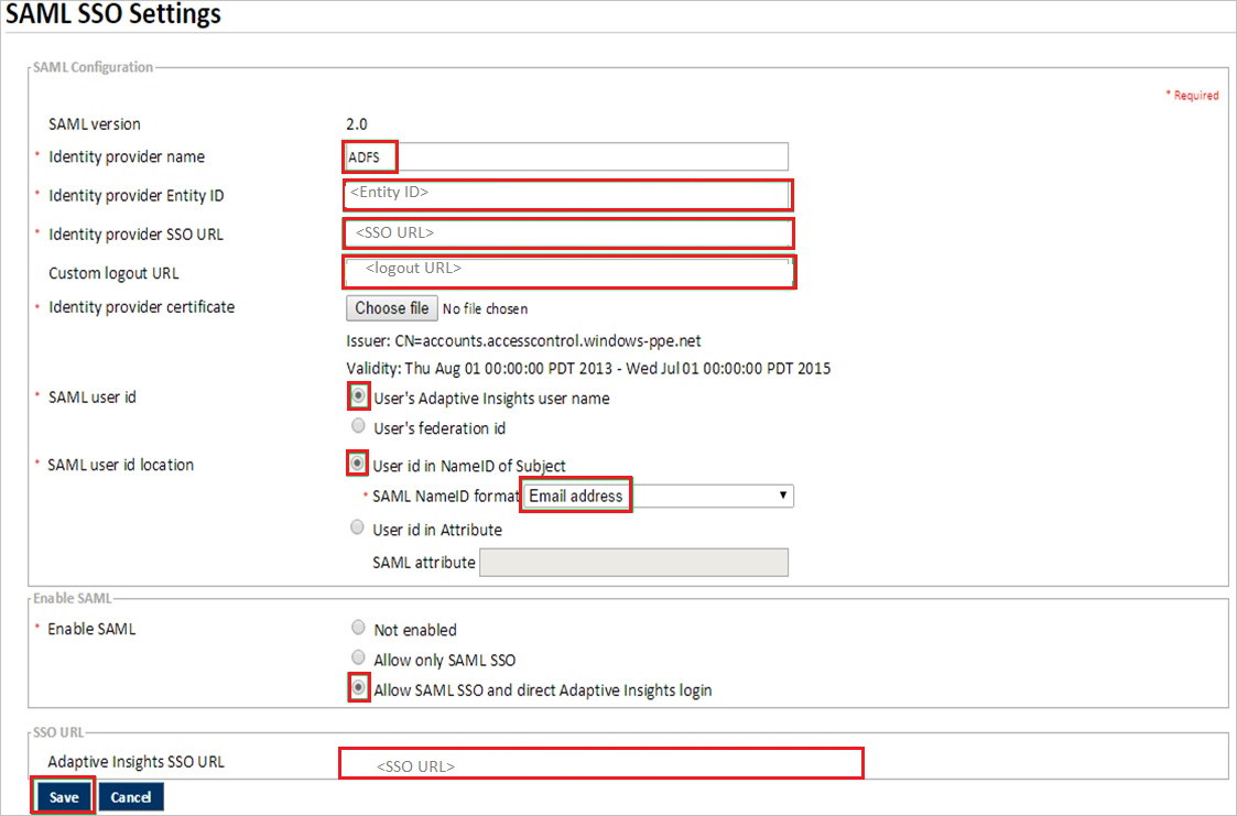 Tutorial: Azure Active Directory integration with Adaptive Insights -  Microsoft Entra | Microsoft Learn