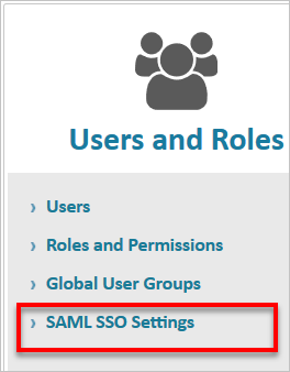Manage SAML SSO Settings