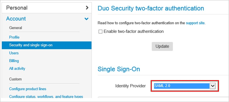 Security and single sign-on
