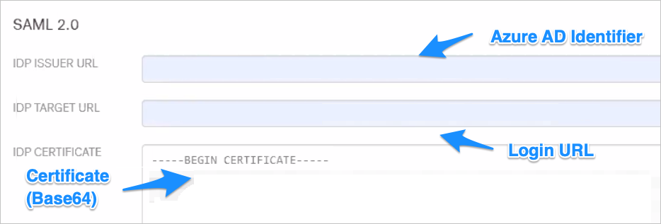 Screenshot for configuration page