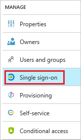 The "Single sign-on" link