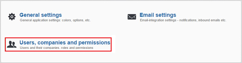 Users, companies, and permissions