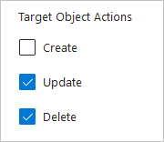 Screenshot of Uncheck create option.