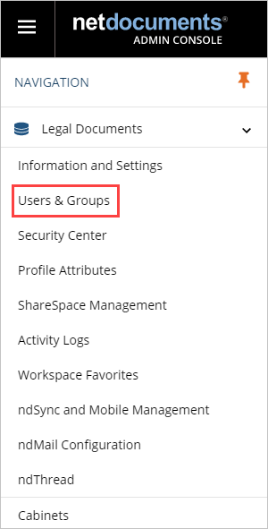 Users and groups
