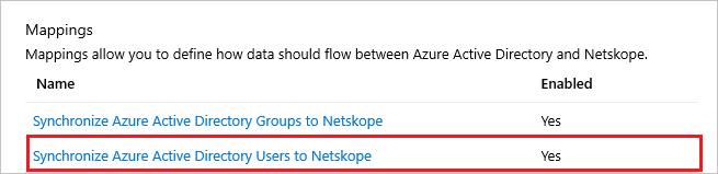 Netskope User Authentication User Mappings