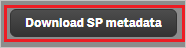 Screenshot shows the Download S P metadata button.