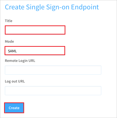 Screenshot that shows Create an authentication endpoint