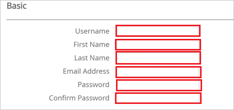 Screenshot shows the user account for Azure.