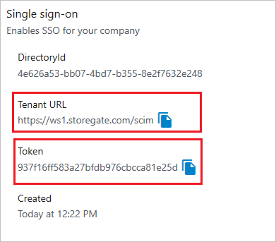 Storegate Create Token