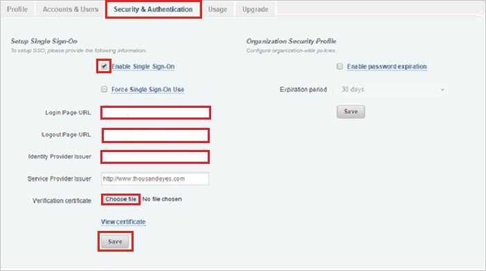 Setup Single Sign-On Setup Single Sign-On