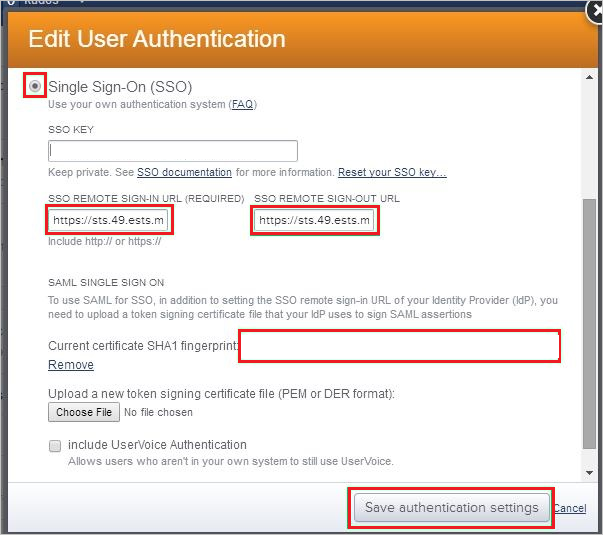 Edit user authentication Edit user authentication