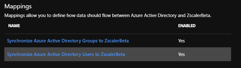 The Synchronize Microsoft Entra users to ZScalerBeta is selected and enabled.