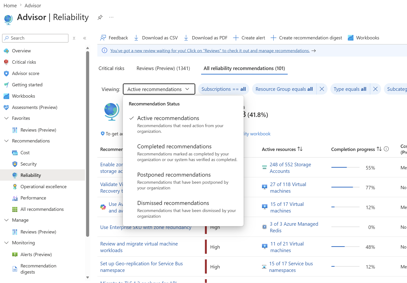 Azure Advisor recommendation state management - Azure Advisor ...