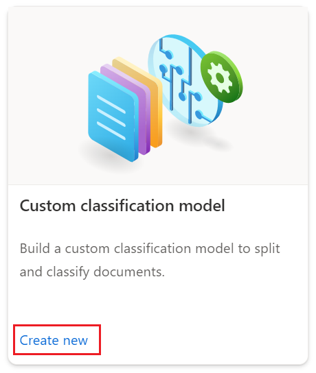 Screenshot of how to create a classifier project in the Document Intelligence Studio.