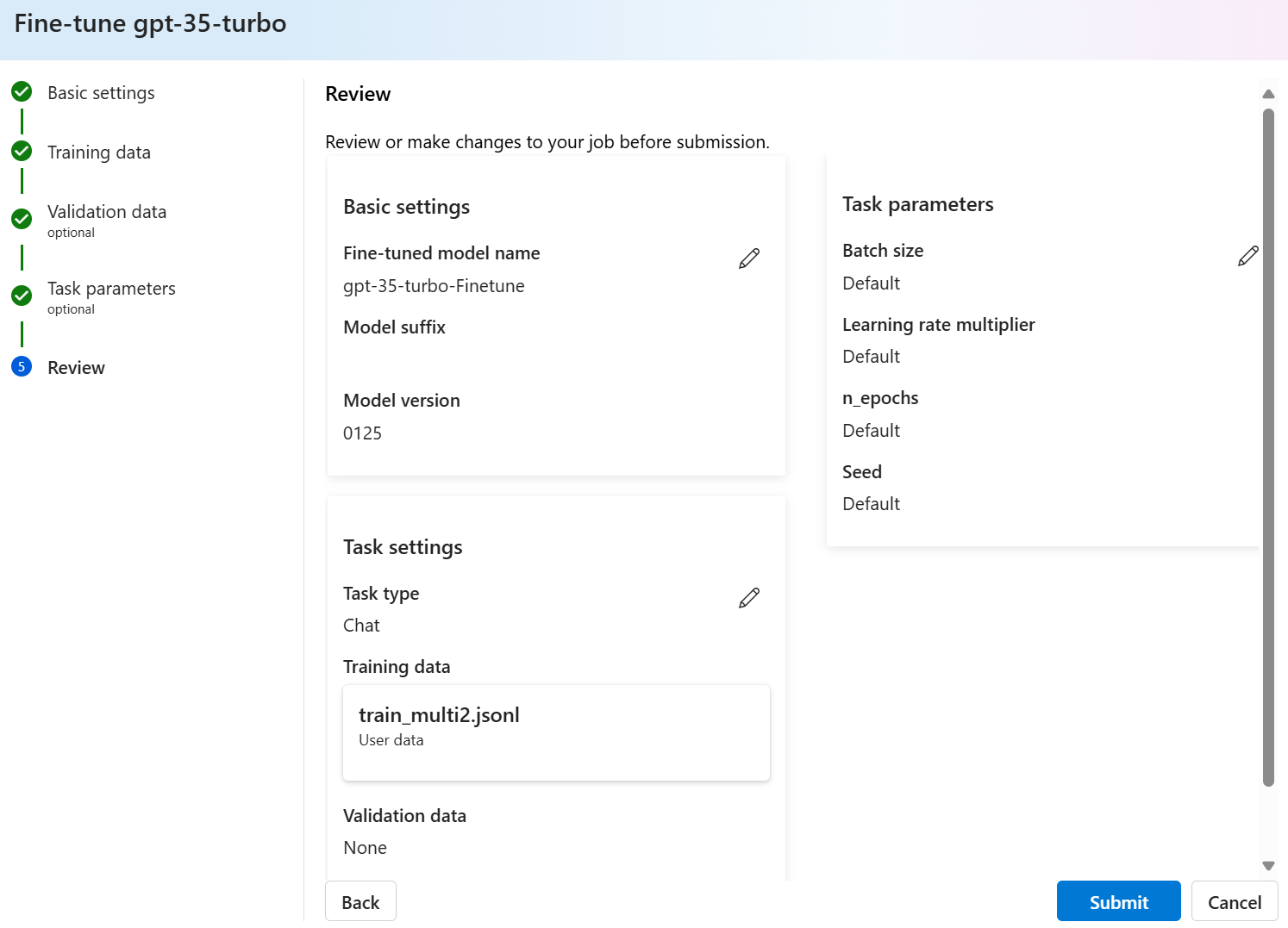 Customize a model with Azure OpenAI Service - Azure OpenAI