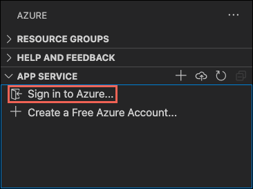sign in to Azure