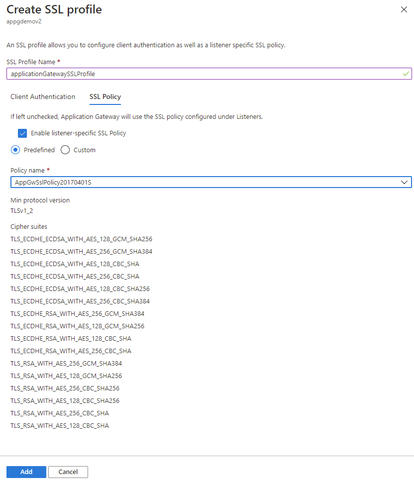 Ssl configuration. Configure SSL.